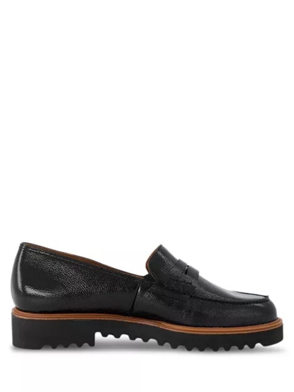 Paul Green Black Leather Penny Loafers Size 6.5 Brand New!!